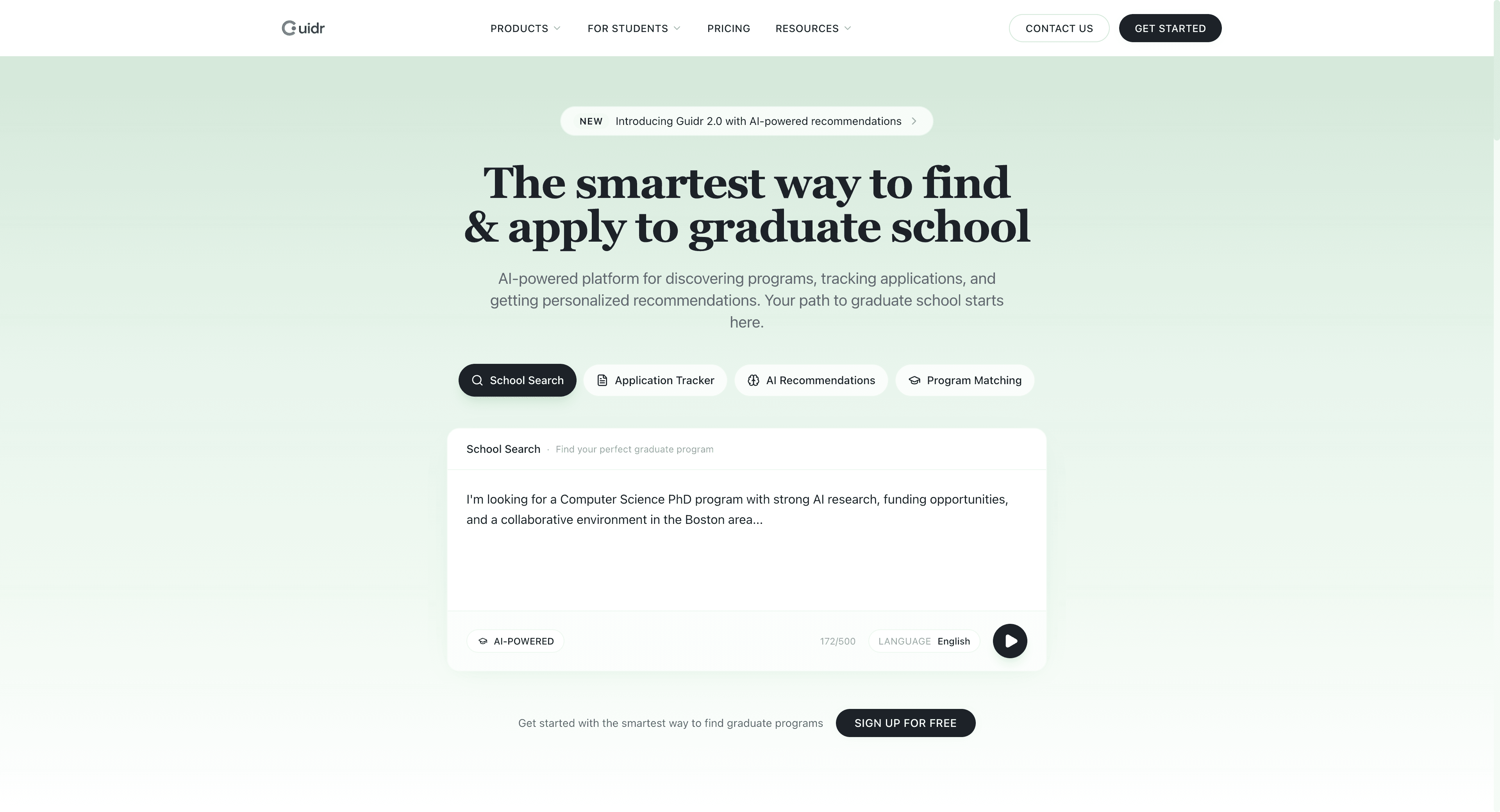 Guidr screenshot