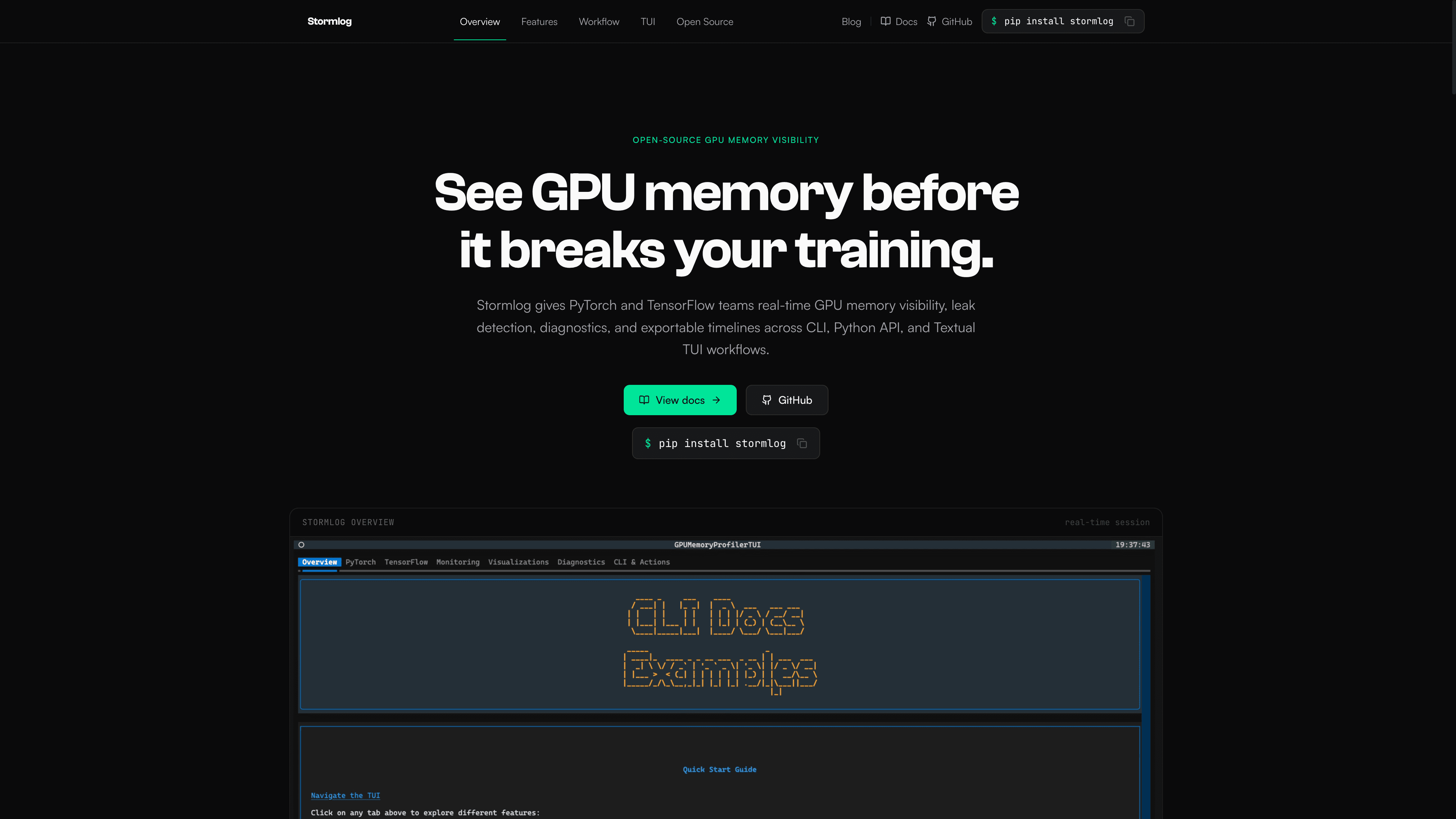 Stormlog screenshot